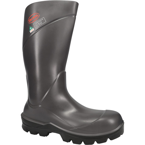 Boss&reg; Footwear Full Safety Boot, Polyurethane, Steel Toe, Size 4, Impermeable Absolute Business Supply