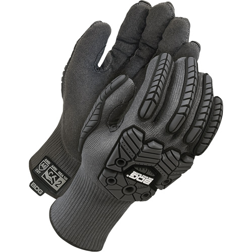 Gants antichocs doubl&eacute;s r&eacute;sistants &agrave; la coupe Deny, 8, Paume en Microfibre, Poignet &eacute;lastique Absolute Business Supply