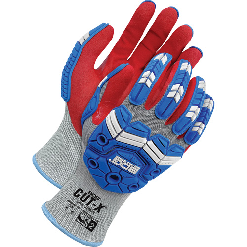 Gants antichocs r&eacute;sistants &agrave; la coupe pour &eacute;crans tactiles Cut-X, 8, Paume en Mousse de nitrile, Poignet &eacute;lastique Absolute Business Supply