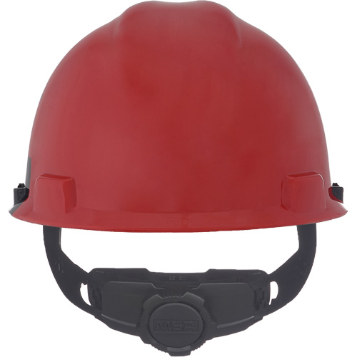 Specialty V-Gard&reg; Hard Hat, Ratchet Suspension, Black/Red Absolute Business Supply