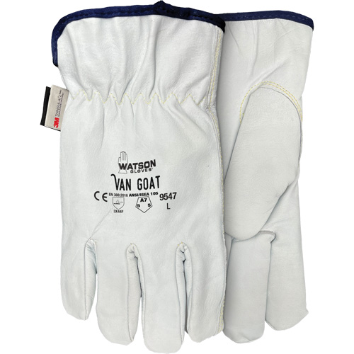 9547 Van Goat Cut Protection Gloves, X-Small, Grain Goatskin Palm, Thinsulate/Steel/Polyester/Para-Aramid Inner Lining Absolute Business Supply