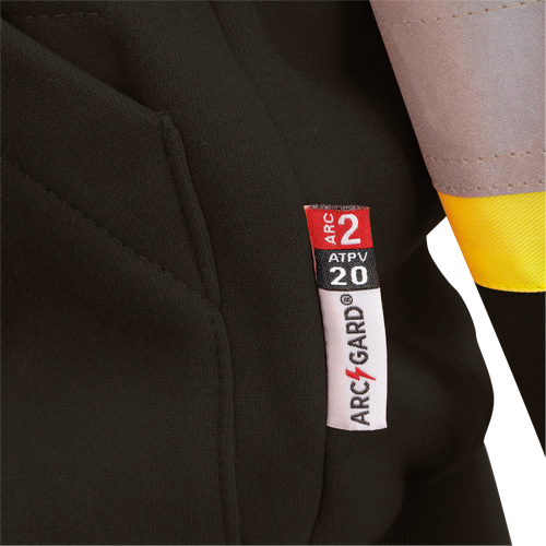 Heavyweight Safety Hoodie, Women's, X-Small, Black Absolute Business Supply