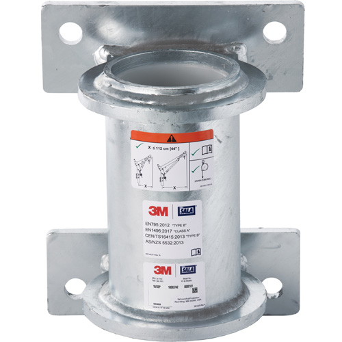 DBI-SALA&reg; Confined Space Wall Mount Base, Galvanized Absolute Business Supply