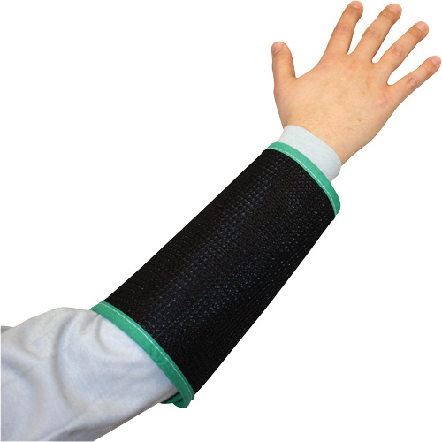 Kut Gard&reg; 2-Ply Cane Mesh Sleeve, Nylon, 9", ASTM ANSI Level A4, Black Absolute Business Supply