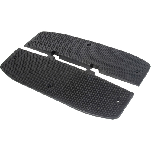 Speed Hump End Caps, Rubber, 2' L x 16" W x 1-1/4" H Absolute Business Supply