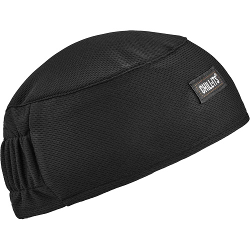 Chill-Its 6630 High-Performance Skull Cap with Terry Cloth Sweatband, Black Absolute Business Supply