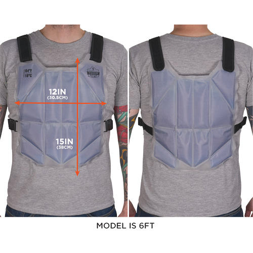 Chill-Its 6210 Phase Change Cooling Vest, One Size, Blue Absolute Business Supply