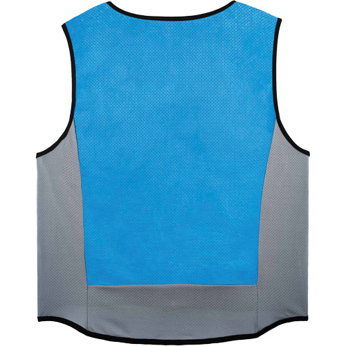 Chill-Its 6667 Wet Evaporative Cooling Vest with Zipper Closure, Medium, Blue Absolute Business Supply
