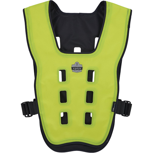 Chill-Its 6685 Dry Evaporative Cooling Vest with Zipper Closure, Small/Medium, High Visibility Lime-Yellow Absolute Business Supply