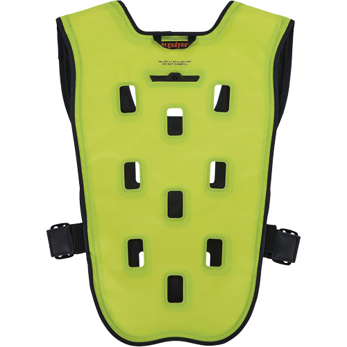 Chill-Its 6685 Dry Evaporative Cooling Vest with Zipper Closure, Small/Medium, High Visibility Lime-Yellow Absolute Business Supply