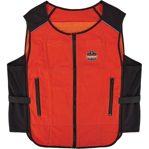 Chill-Its 6255 Lightweight Phase Change Cooling Vest (Vest Only), Small/Medium, Orange Absolute Business Supply