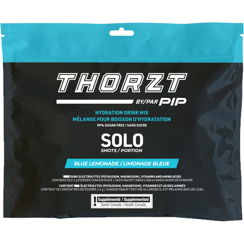 THORZT Sugar-Free Solo Shot Hydration Drink Mix, Single Serve, Blue Lemonade Absolute Business Supply