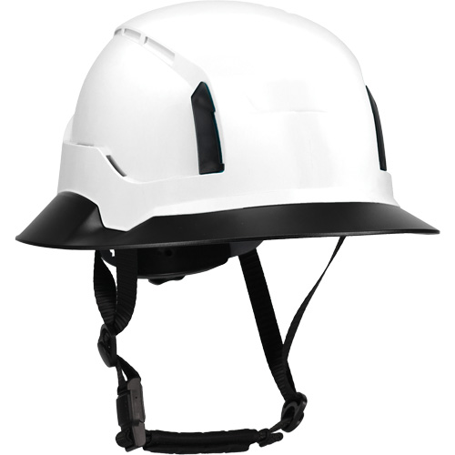 Wide Clip-On Full Brim for RZRBack Climbing Helmet, White Absolute Business Supply