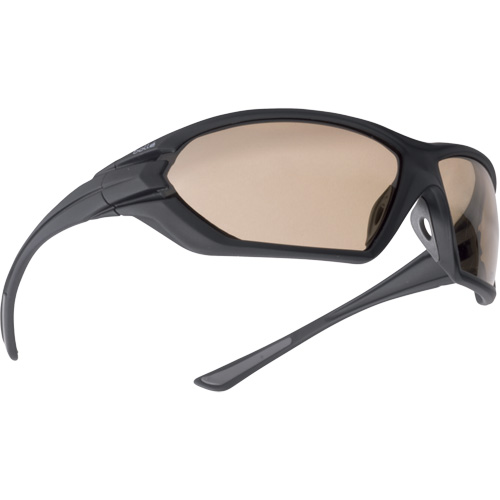 Assault Ballistic Protection Sunglasses, Brown Lens, Anti-Fog/Anti-Scratch, ANSI Z87+ Absolute Business Supply
