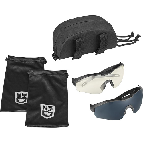 MY6 Safety Glasse Eyeshield Kit, Clear/Smoke Lens, Anti-Fog/Anti-Scratch, ANSI Z87+ Absolute Business Supply