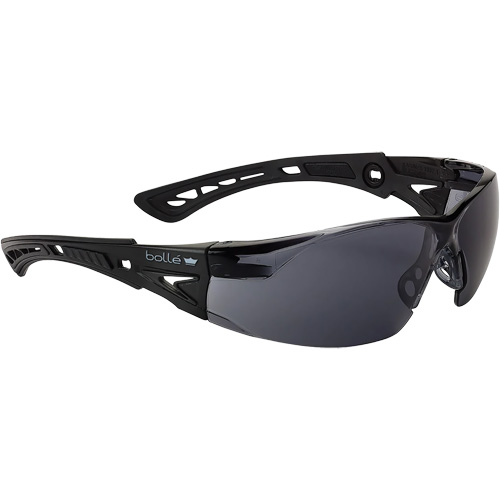 Rush+ BSSI Safety Glasses, Smoke/Grey Lens, Anti-Fog/Anti-Scratch, ANSI Z87+ Absolute Business Supply