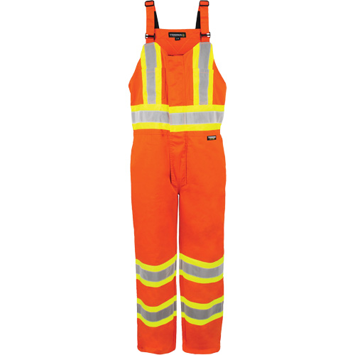 Salopette non doubl&eacute;e haute visibilit&eacute;, T-Grand, Orange haute visibilit&eacute; Absolute Business Supply