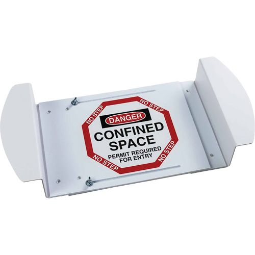 "Danger Confined Space Permit Required For Entry" Manhole Sign, 21" x 30", Polystyrene, English Absolute Business Supply