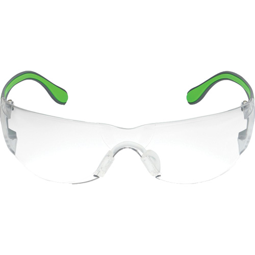 Adapt Lite Grey/Green Safety Glasses, Clear Lens, Anti-Fog/Anti-Scratch, ANSI Z87+/Meets/Exceeds CSA Z94.3 Absolute Business Supply