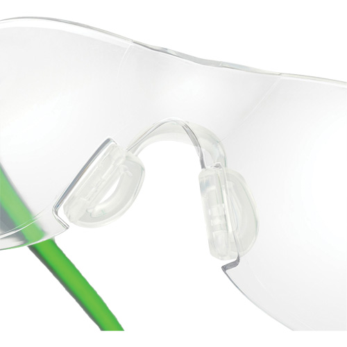 Adapt Lite Grey/Green Safety Glasses, Clear Lens, Anti-Fog/Anti-Scratch, ANSI Z87+/Meets/Exceeds CSA Z94.3 Absolute Business Supply