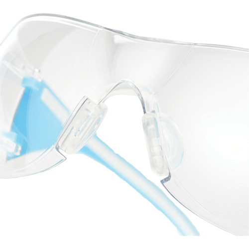 Adapt Lite Blue/White Safety Glasses, Clear Lens, Anti-Fog/Anti-Scratch, ANSI Z87+/Meets/Exceeds CSA Z94.3 Absolute Business Supply