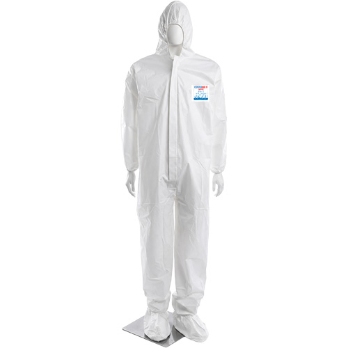 CoverMe XP1800 Coverall, Medium, White, Microporous Absolute Business Supply