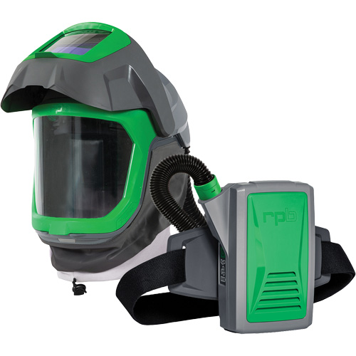 Z-Link Respirator Helmet with Face Seal, Visor & Belt Mount, Facepiece Respirator/Welding Helmet, Lithium-Ion Battery Absolute Business Supply
