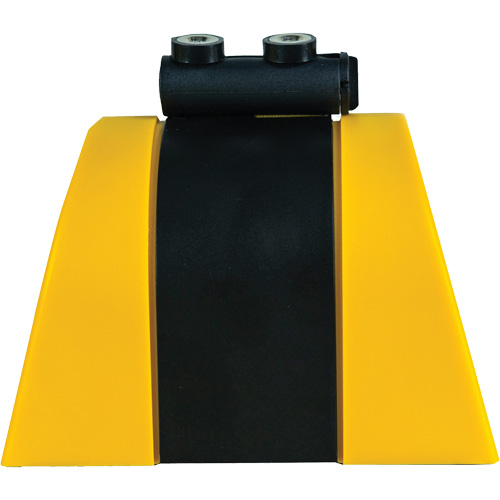 HAZLOK Safety Barrier System, Plastic, Magnetic Mount, 30', Black and Yellow Tape Absolute Business Supply