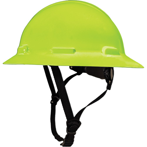 LIDGUARD&reg; Full Brim Hardhat with Chinstrap, Meets CSA Type 2, Ratchet Suspension, Vented Absolute Business Supply