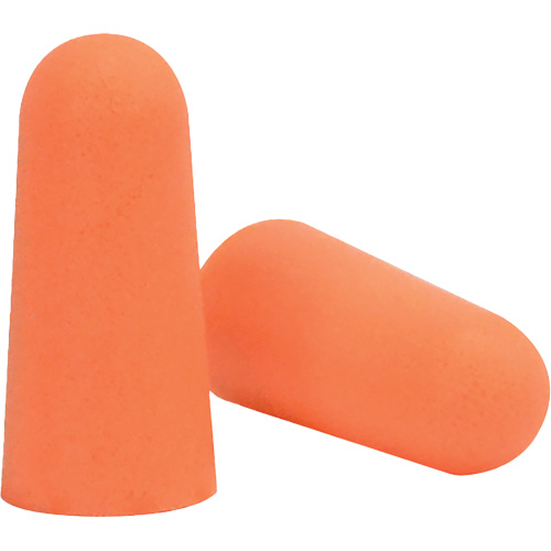 Bouchons d'oreilles coniques jetables en mousse de PU orange SEALTEC33, Vrac - Boîte Absolute Business Supply