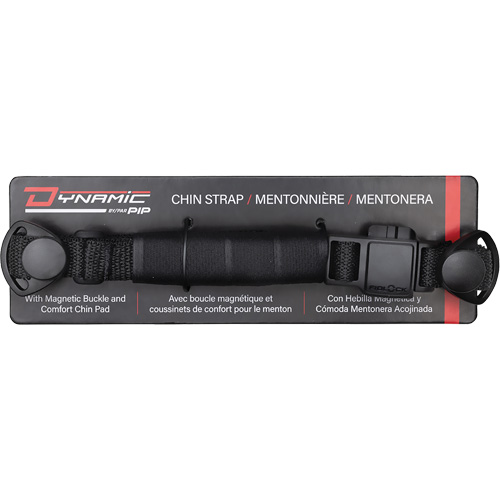 Dyna-Clic 4-Point Chin Strap with Magnetic Clip and Chin Pad Absolute Business Supply