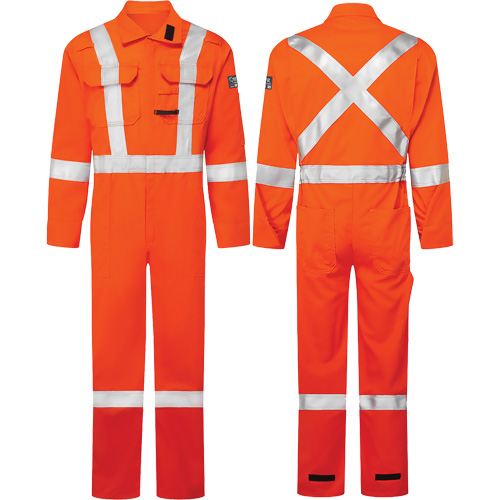 Avenger 7 oz. Coveralls, Size 56, High-Visibility Orange Absolute Business Supply