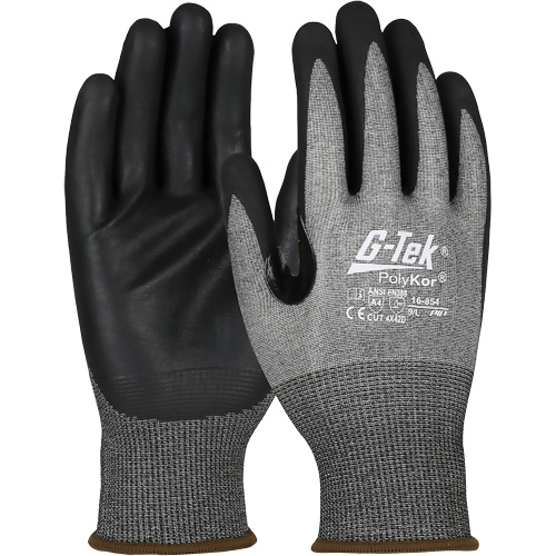 Gants r&eacute;sistant &agrave; la coupe G-Tek avec capacit&eacute; pour &eacute;cran tactile, Taille Petit, Calibre 18, Rev&ecirc;tement Mousse de nitrile, Enveloppe en PolyKor, ASTM ANSI niveau A4/EN 388 niveau D Absolute Business Supply