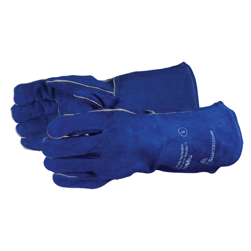 Welding Gloves, Split Cowhide, Size One Size Absolute Business Supply