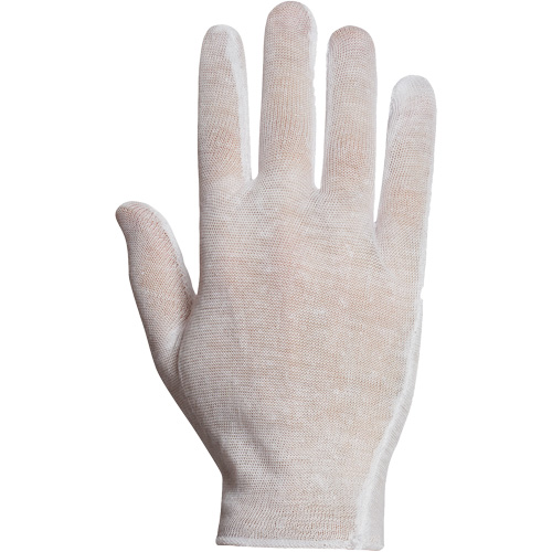 Superior&reg; ML40 Inspection Glove, Poly/Cotton, Hemmed Cuff, One Size Absolute Business Supply