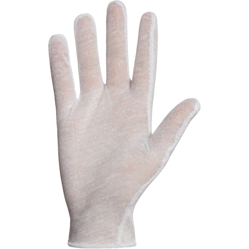 Superior&reg; ML40 Inspection Glove, Poly/Cotton, Hemmed Cuff, One Size Absolute Business Supply