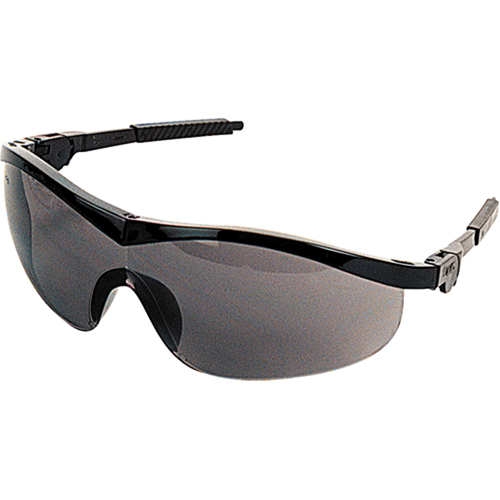 Lunettes de s&eacute;curit&eacute; Storm, Lentille Grise/fum&eacute;e, Anti-&eacute;gratignures, ANSI Z87+ Absolute Business Supply