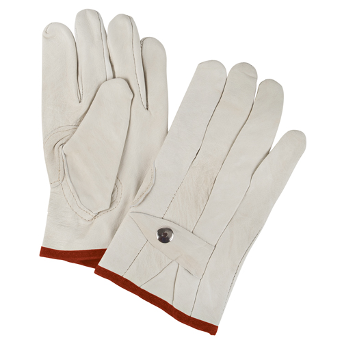 Standard-Duty Ropers Gloves, Small, Grain Cowhide Palm Absolute Business Supply