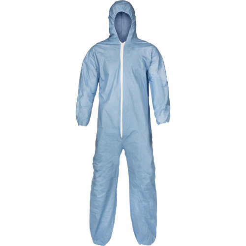 Pyrolon&reg; Plus 2 FR Coveralls, Small, Blue, FR Treated Fabric Absolute Business Supply