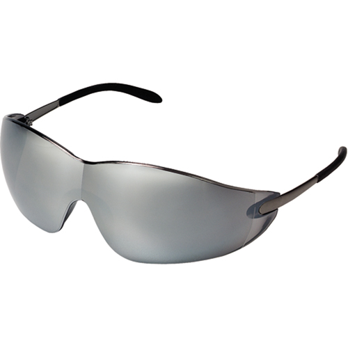 Blackjack&reg; Safety Glasses, Silver/Mirror Lens, Anti-Scratch, ANSI Z87+/Meets/Exceeds CSA Z94.3 Absolute Business Supply