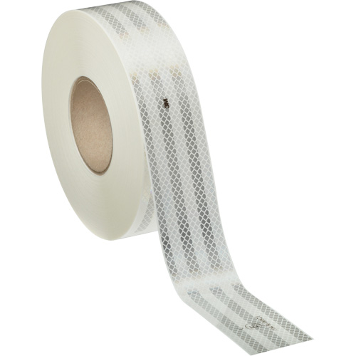 3M Scotchlite Diamond Grade mat&eacute;riau de perceptibilit&eacute; S&eacute;rie 983, 2" la x 150' lo, Blanc Absolute Business Supply