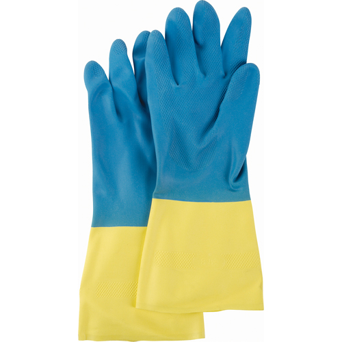 Gants deux tons NS53, Taille Moyen/8, 13" lo, N&eacute;opr&egrave;ne/Latex de caoutchouc, Doublure en Ouat&eacute;e, 28 mils Absolute Business Supply