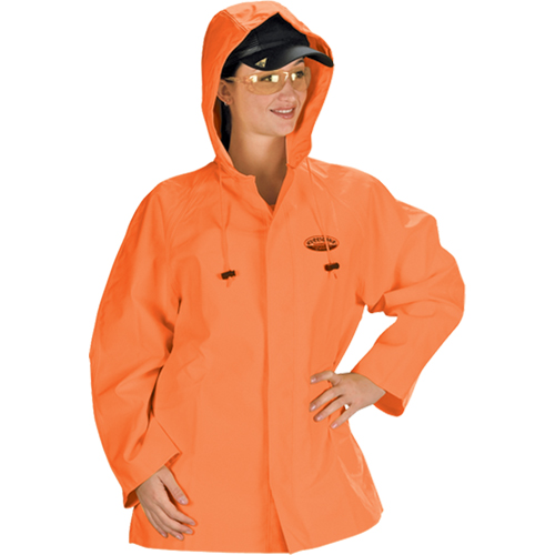V&ecirc;tements imperm&eacute;ables Hurricane ignifuges et r&eacute;sistants &agrave; l'huile, veste, 4T-Grand, Orange haute visibilit&eacute; Absolute Business Supply