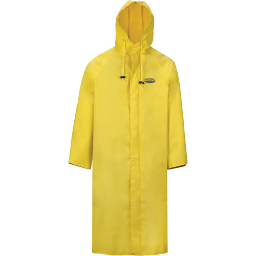 V&ecirc;tements imperm&eacute;ables Hurricane ignifuges et r&eacute;sistants &agrave; l'huile, manteau de 48', 5T-Grand, Jaune Absolute Business Supply