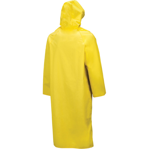 V&ecirc;tements imperm&eacute;ables Hurricane ignifuges et r&eacute;sistants &agrave; l'huile, manteau de 48', 5T-Grand, Jaune Absolute Business Supply