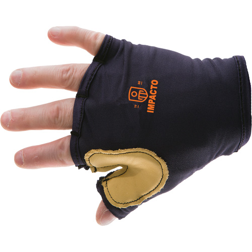 Anti-Impact Tool Grip Fingerless Left-Hand Glove, Size X-Small, Grain Leather Palm Absolute Business Supply