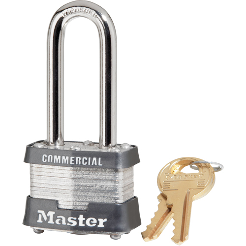 Pin Tumbler Padlock, Keyed Alike, Laminated Steel, 1-9/16" Width Absolute Business Supply