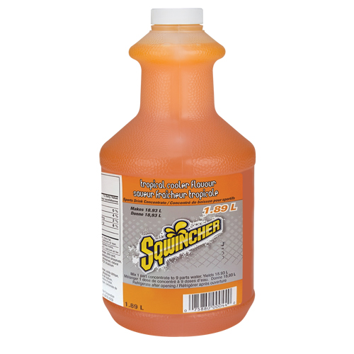Sqwincher Boisson de r&eacute;hydratation, Concentr&eacute;, Fraîcheur tropicale Absolute Business Supply