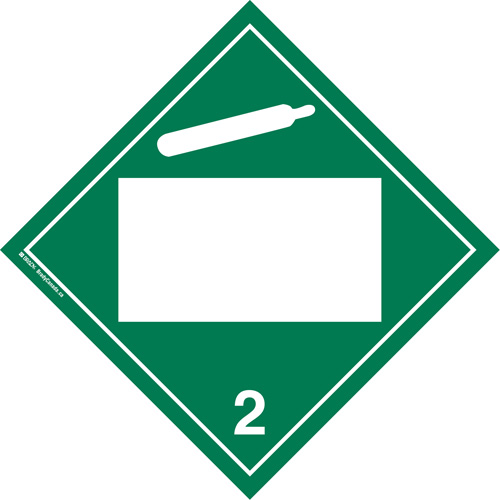 Plaque-&eacute;tiquette TMD gaz non toxique, Plastique Absolute Business Supply