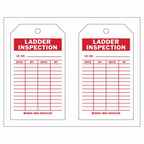 &eacute;tiquettes de rapport d'inspection, Polyester, 4" la x 7" h, Anglais Absolute Business Supply